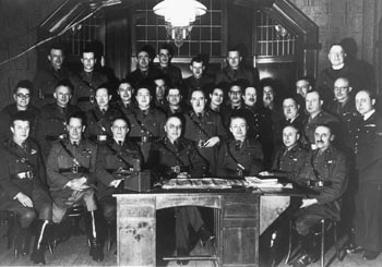 De staf van het Belgische 5de legercorps begin 1940