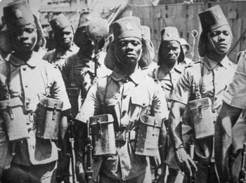 In 1941 werd de Kongolese Weermacht ingezet in Italiaans Oost-Afrika