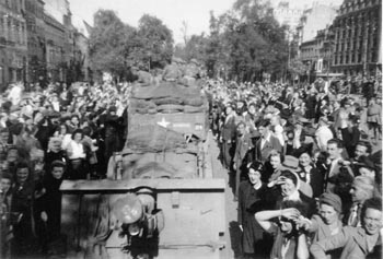 4 september 1944: triomfotcht door Brussel