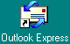 Het logo van Outlook Express