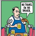 ik geen bier, ik ben de 'driver'
