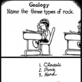 geef de drie soorten rock.....